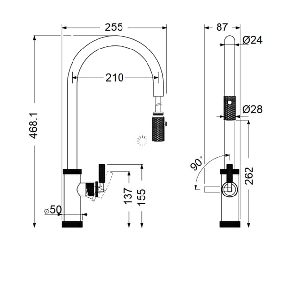 Μπαταρία νεροχύτη Urban Inox